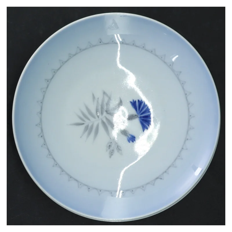 Dementer blå kornblomst Porcelænsmiddagstallerkener fra B&G (str. Ø. 16 cm)