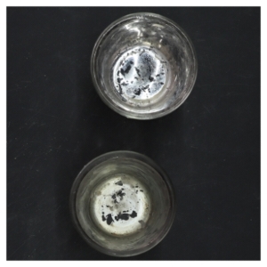 To glas stearinstager (str. 8x5,5 cm)