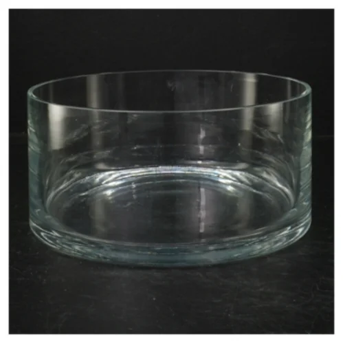 Gennemsigtig glasfad (str. Ø. 21 cm. længde, 10 cm)