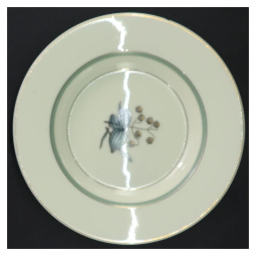 Hjertegræs Porcelænstallerken med insektmotiv fra Royal Copenhagen (str. 21,5 cm)