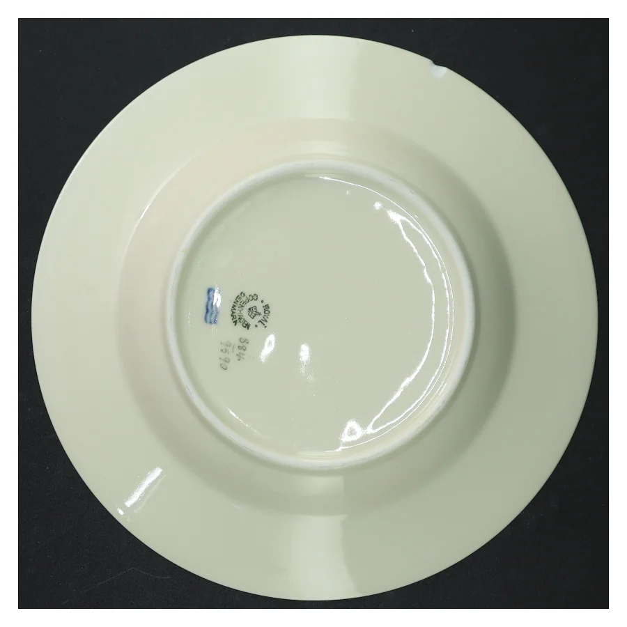 Hjertegræs Porcelænstallerken med insektmotiv fra Royal Copenhagen (str. 21,5 cm)