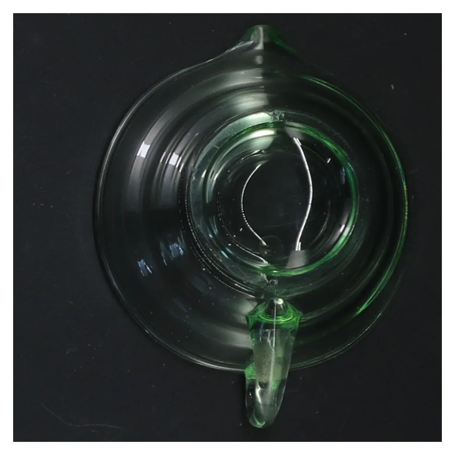 Lille glaskande med hank (str. Ø 8 cm)