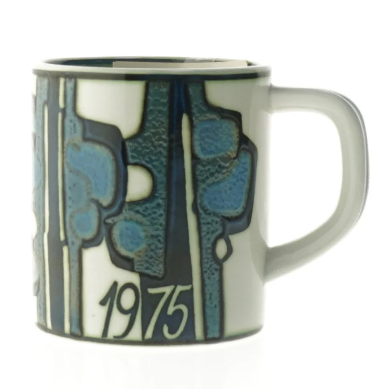 Royal Copenhagen Baca årskrus fra Royal Copenhagen (str. Ø. 10,5 cm. længde, 12 cm)