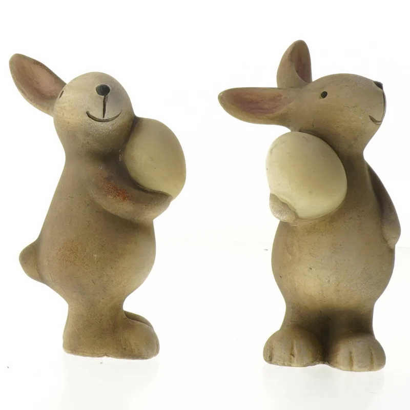 Dekorative påskekaniner (str. 14,5 cm)