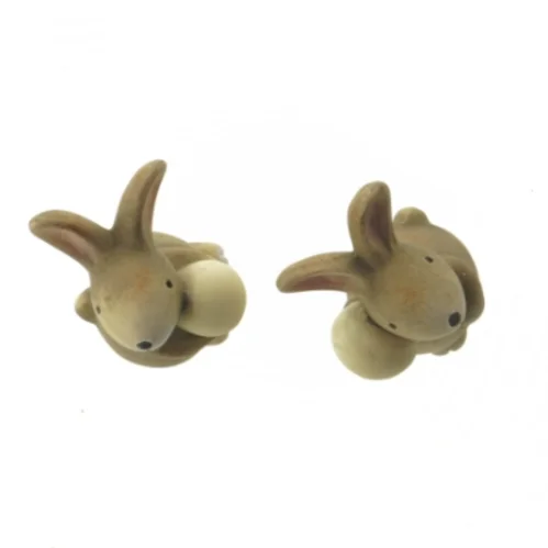 Dekorative påskekaniner (str. 14,5 cm)