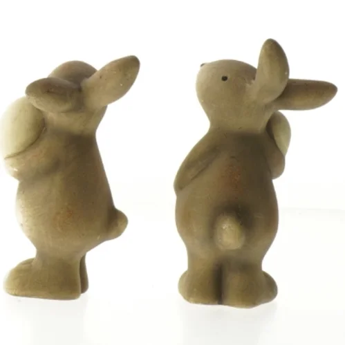 Dekorative påskekaniner (str. 14,5 cm)