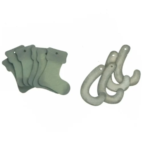 Grå dekorationsfigurer (str. 10 cm. - 8 cm)