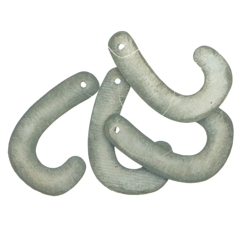 Grå dekorationsfigurer (str. 10 cm. - 8 cm)