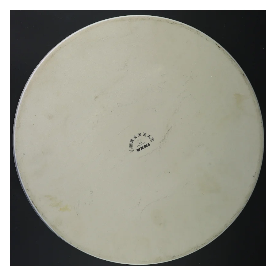 Stort, hvidt tapas/kage fad fra IKEA (str. Ø 37 cm)