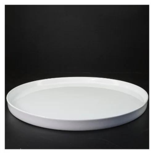 Stort, hvidt tapas/kage fad fra IKEA (str. Ø 37 cm)