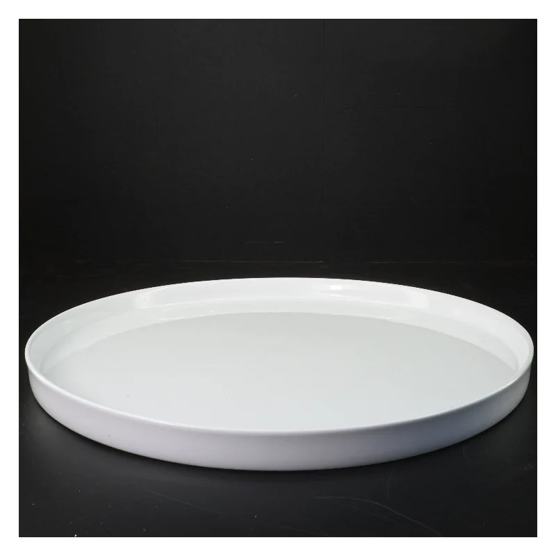 Stort, hvidt tapas/kage fad fra IKEA (str. Ø 37 cm)