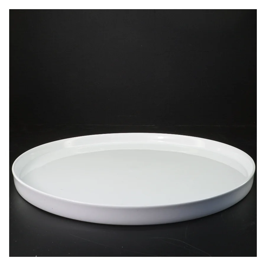 Stort, hvidt tapas/kage fad fra IKEA (str. Ø 37 cm)