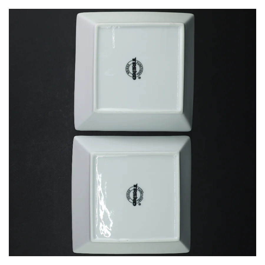 Hvid firkantede skåle fra Trend (str. 17,5. x, 17,5 cm)