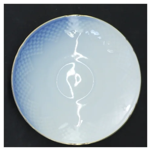 Mågestel Porcelæn tallerkener med guldkant (str. Ø 13,5 cm) fra B&G