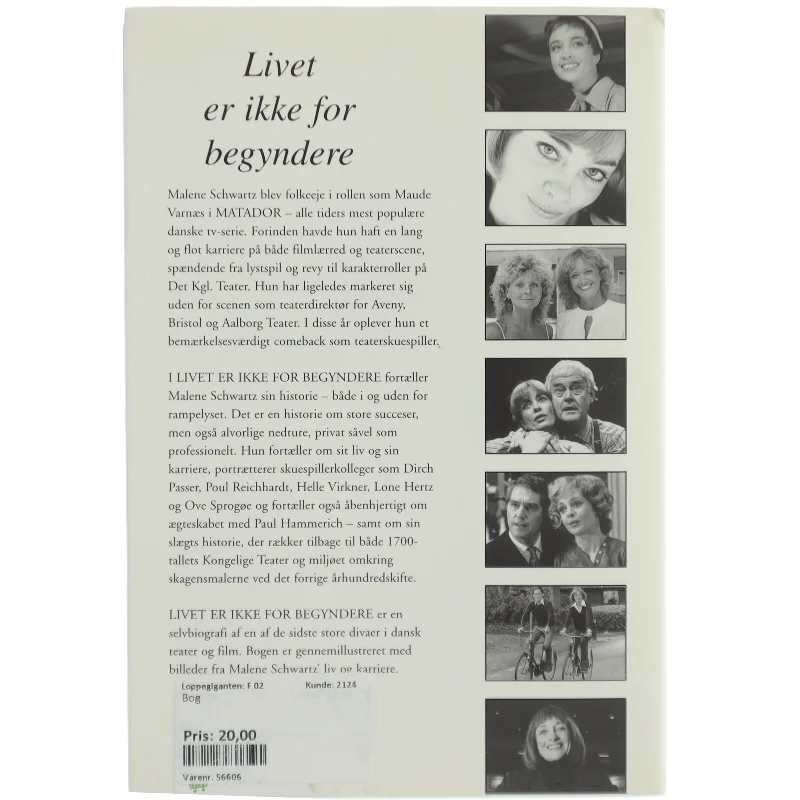 Livet er ikke for begyndere af Malene Schwartz (Bog)