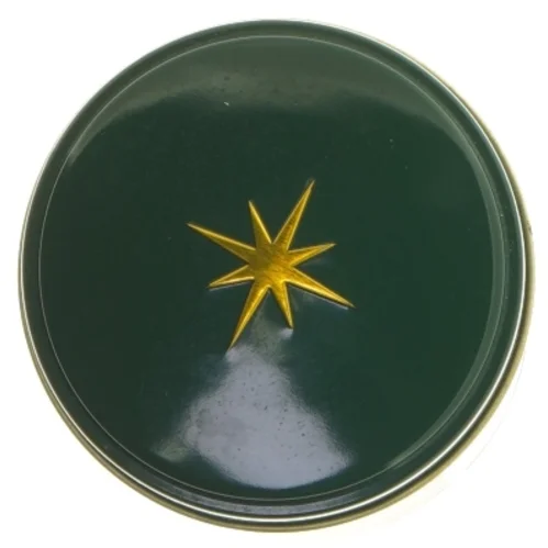 Østerlandsk dåse julete grøn fra  Thehus (str. Ø 8,5 cm længde 14,5 cm)