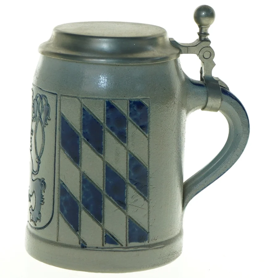 Keramikkrus med Låg fra Reinzinn (str. 14 x, 10 cm)