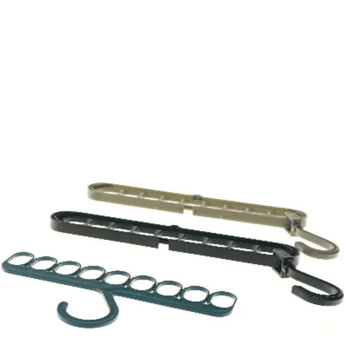 Sæt med 3 multifunktionelle tøjbøjler (str. 33,5 cm)