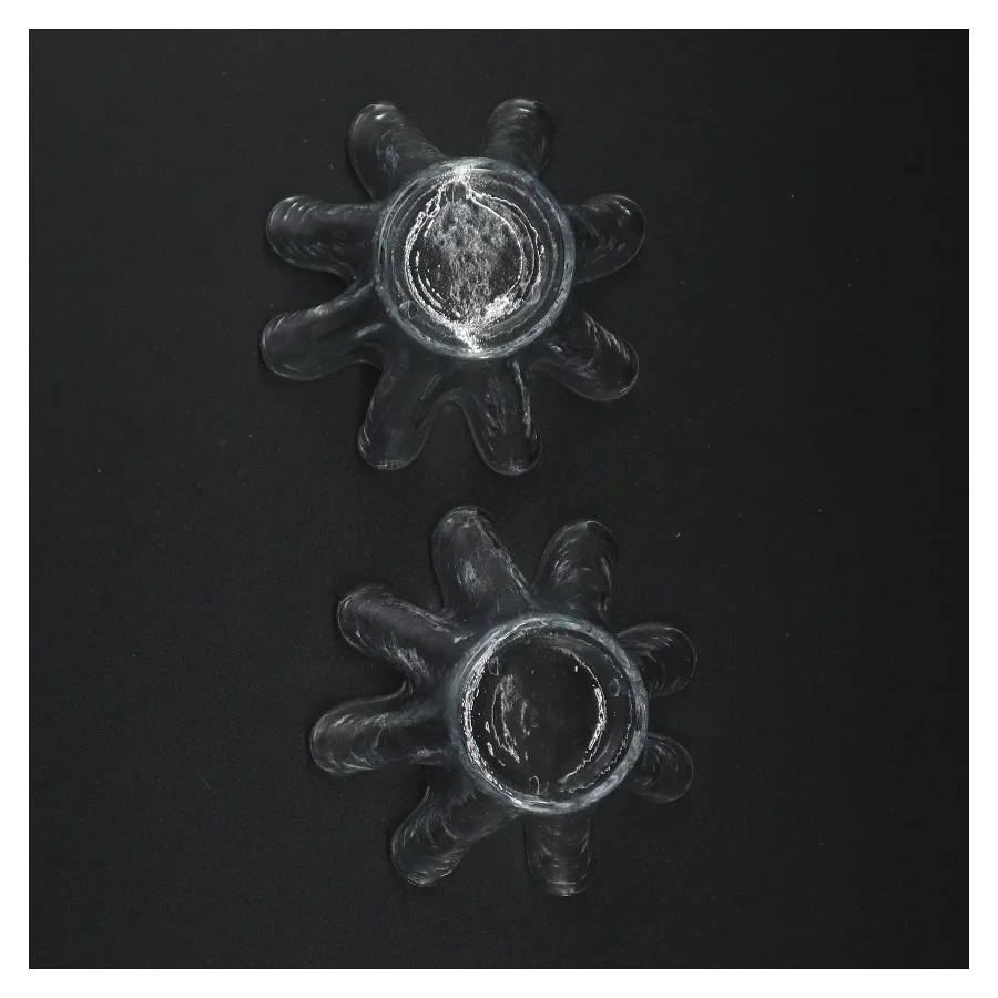 Gennemsigtige glasvaser (str. 9 x 11 cm)