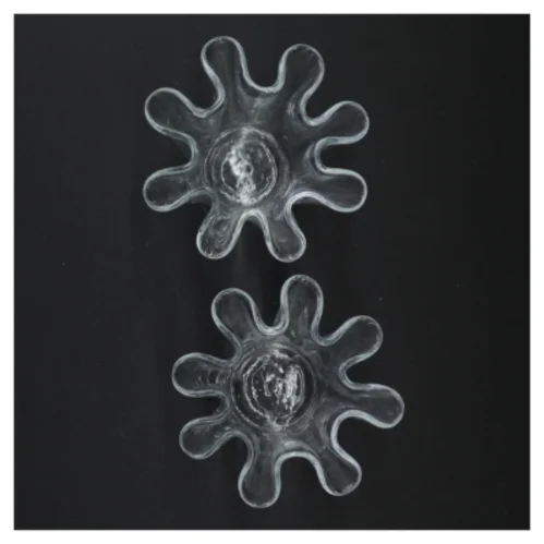 Gennemsigtige glasvaser (str. 9 x 11 cm)