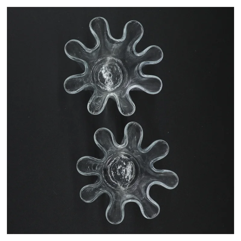 Gennemsigtige glasvaser (str. 9 x 11 cm)