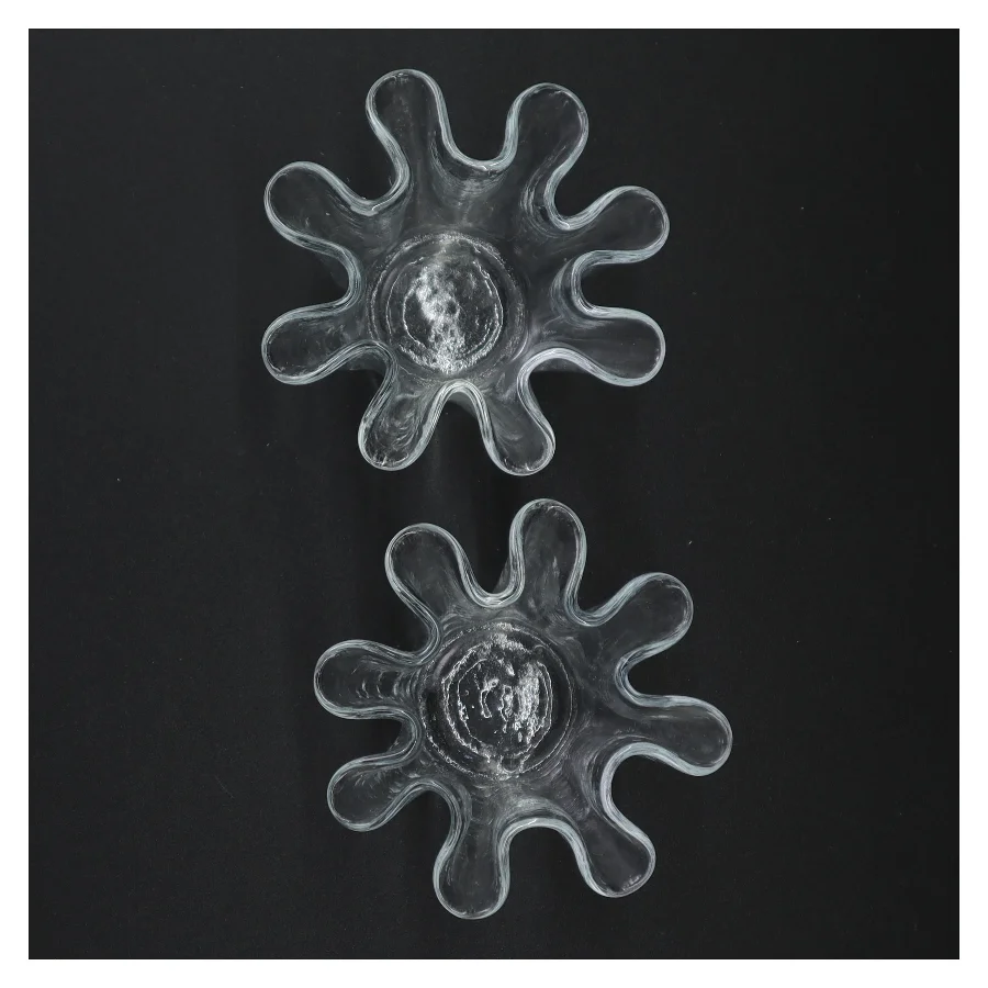 Gennemsigtige glasvaser (str. 9 x 11 cm)