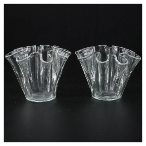 Gennemsigtige glasvaser (str. 9 x 11 cm)