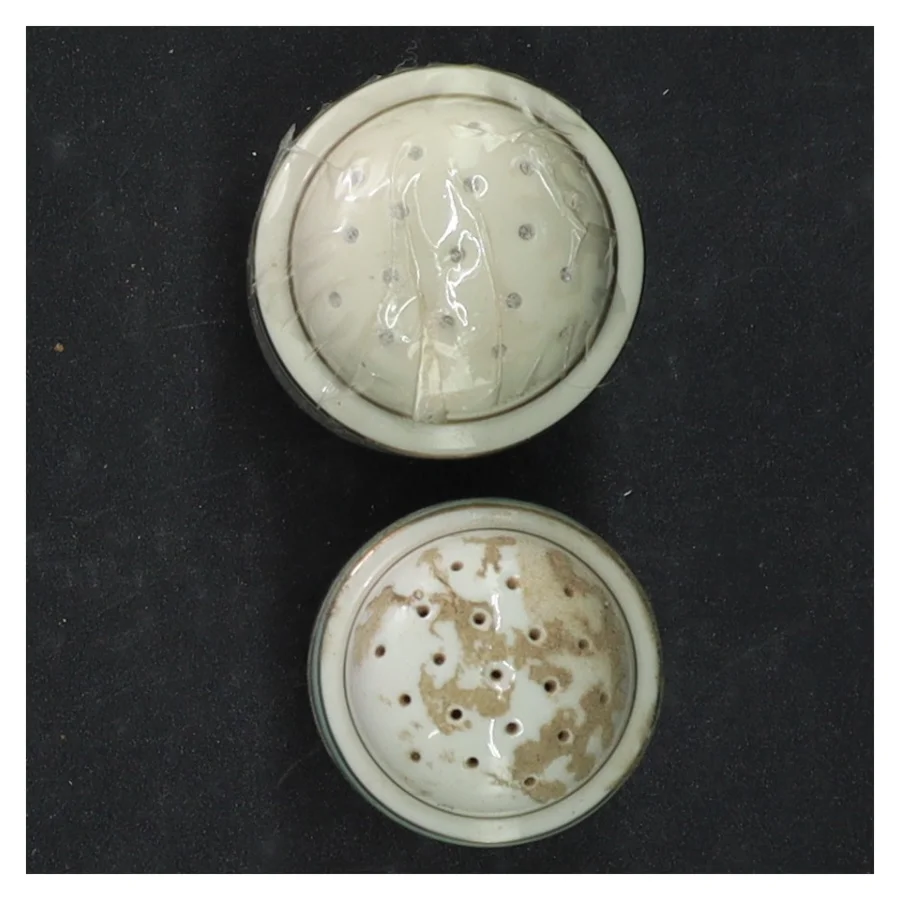 Hjertegræs Porcelæn krydderikrukker fra Royal Copenhagen