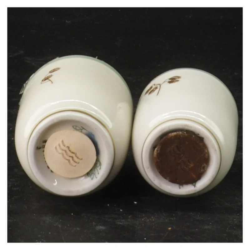 Hjertegræs Porcelæn krydderikrukker fra Royal Copenhagen