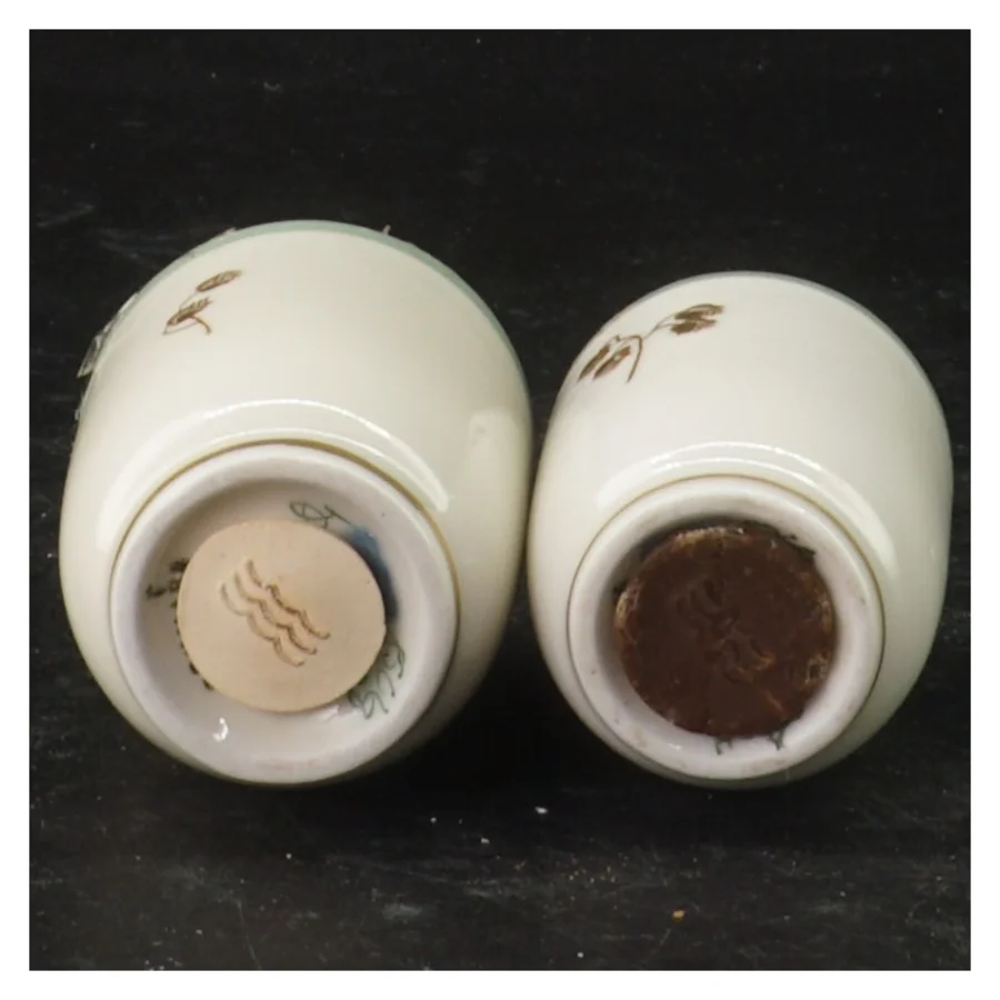 Hjertegræs Porcelæn krydderikrukker fra Royal Copenhagen