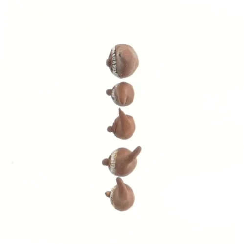 Keramiske nisser, sæt af 5 (str. 5 cm)