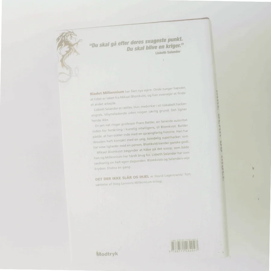 Det der ikke slår os ihjel af David Lagercrantz (Bog)