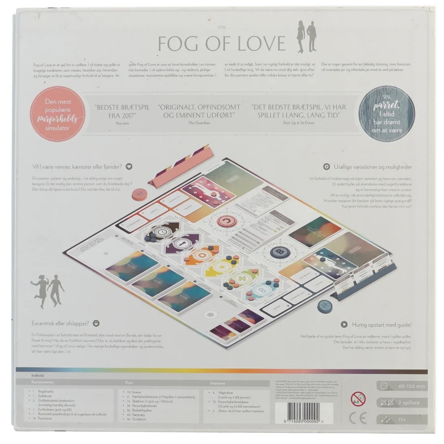 Fog of Love brætspil (str. 30x30 cm)