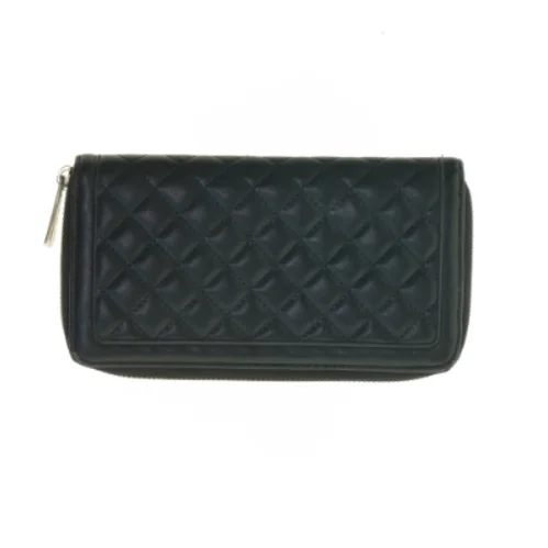 Sort quiltet pung med lynlås fra David Jones ParisSam Edelman (str. 22x12 cm)