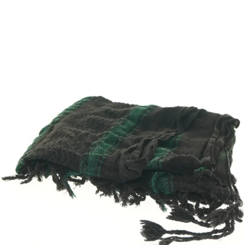 Sort og grøn tørklæde (str. 110x116 cm)