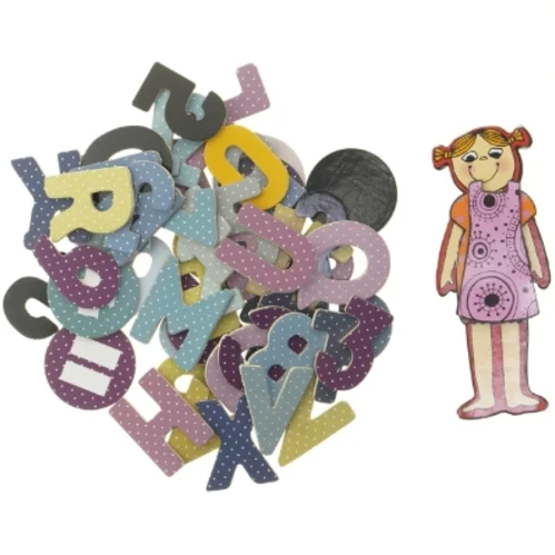 Dekorative bogstaver og figur