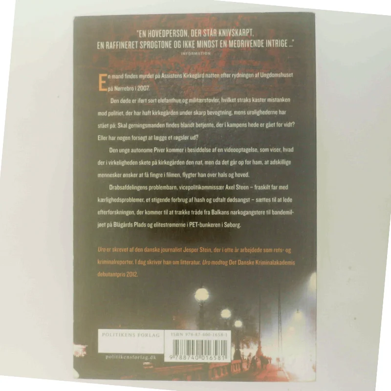 Uro : krimi af Jesper Stein (Bog)