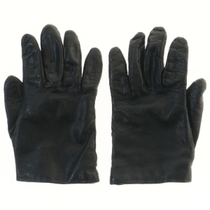 Sorte dame læderhandsker (str. 19,5 cm)