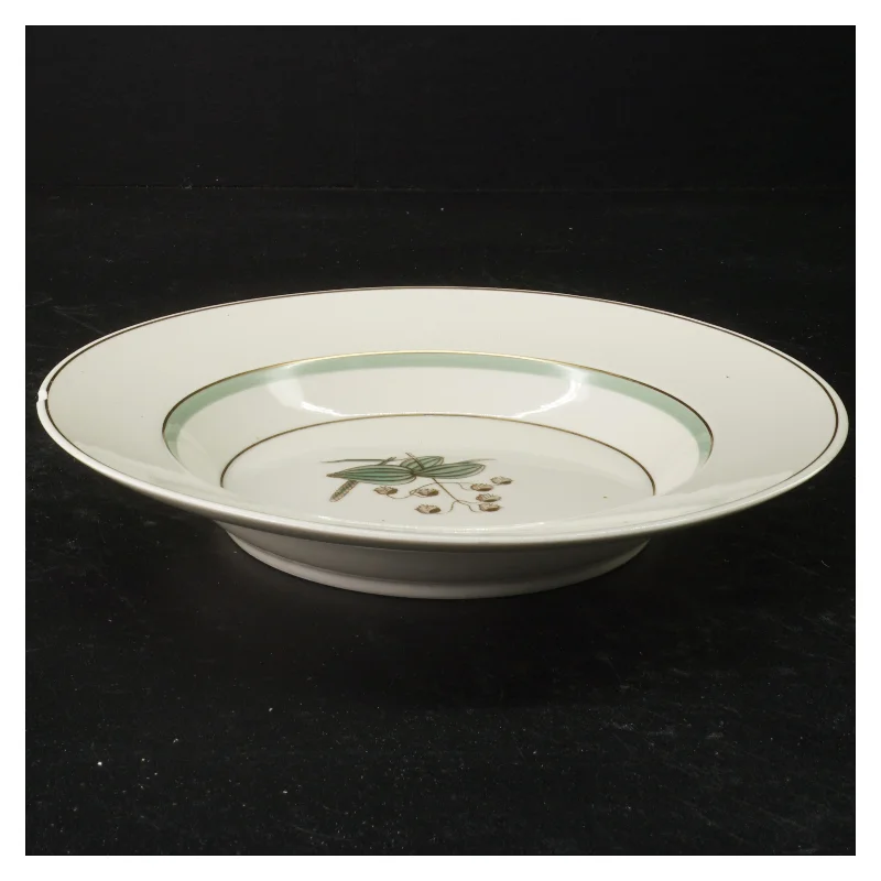 Hjertegræs Porcelænstallerken med blomstermotiv fra Royal Copenhagen (str. 21,5 cm)