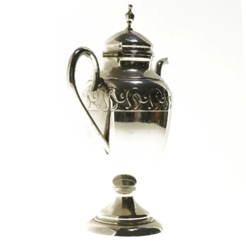 Sølvkande med mønster (str. 27,5 cm)