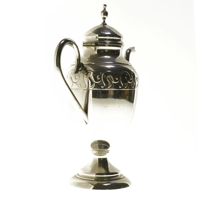 Sølvkande med mønster (str. 27,5 cm)