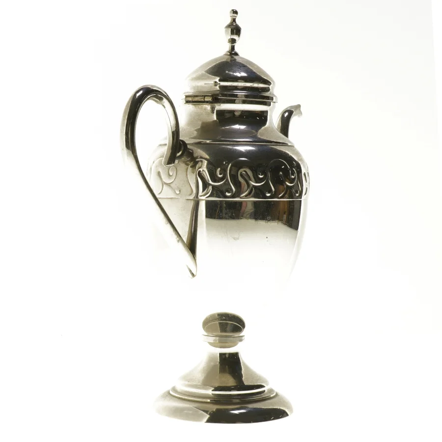 Sølvkande med mønster (str. 27,5 cm)