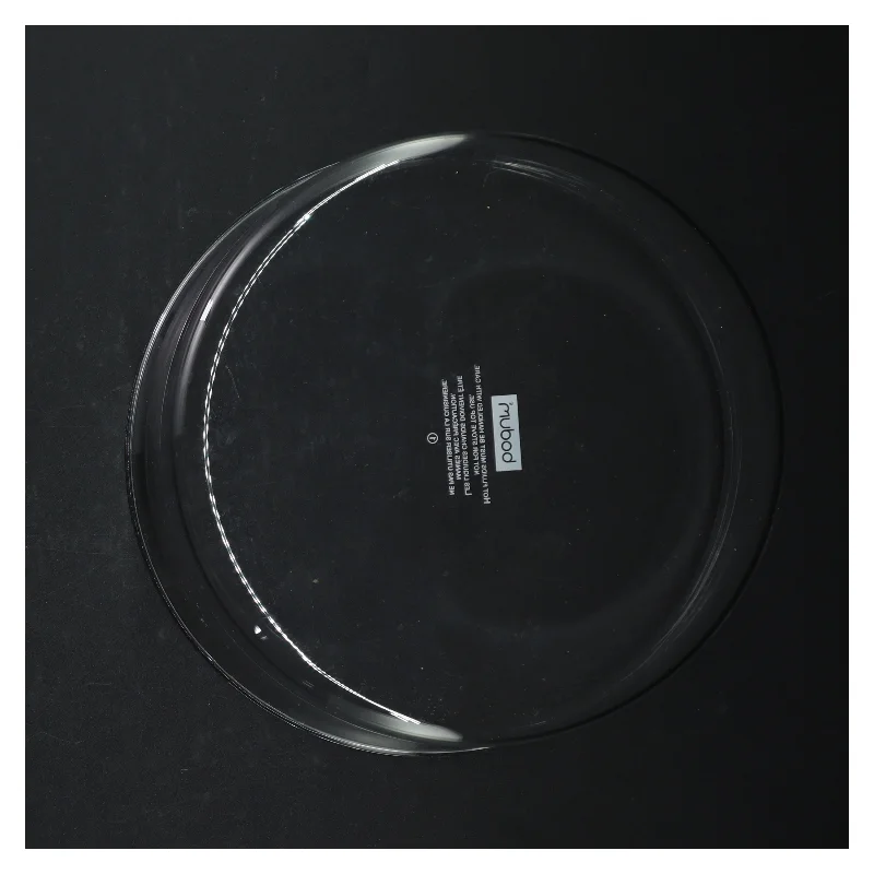 Gennemsigtigt glasfad med korkbund fra Bodum (str. Ø. 22 cm)