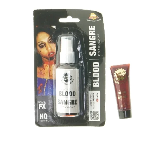 Makeup sæt med koaguleret blod fra Fiesta Guirca