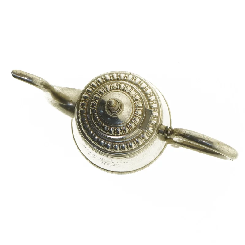 Antik sølv-plet kande GOTTFRID CARLSON (str. 28 cm)