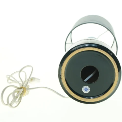 Johgus Bornholm Bordlampe med grå stofskærm og sort fod (str. 48 x 18 cm)