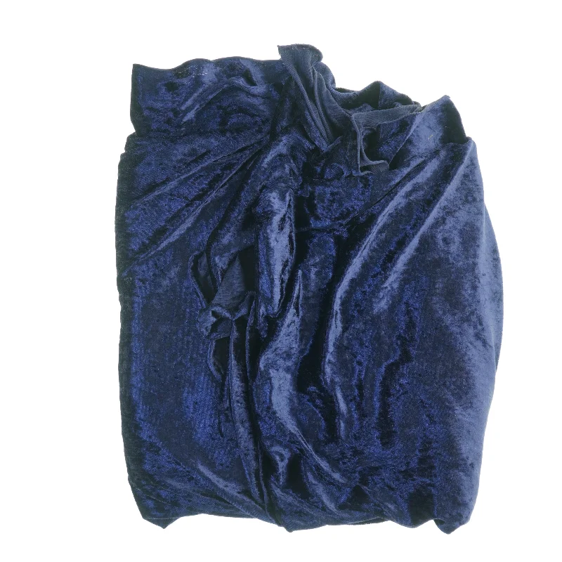 Blåt nervøs velour (str. 233 x 163 cm)