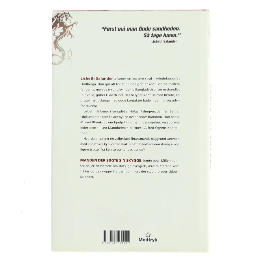 Manden der søgte sin skygge af David Lagercrantz (Bog)