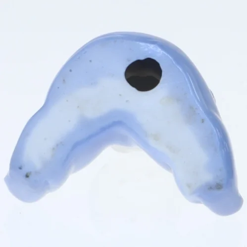 Blå porcelænsfigur - baby (str. 6x5,5 cm)