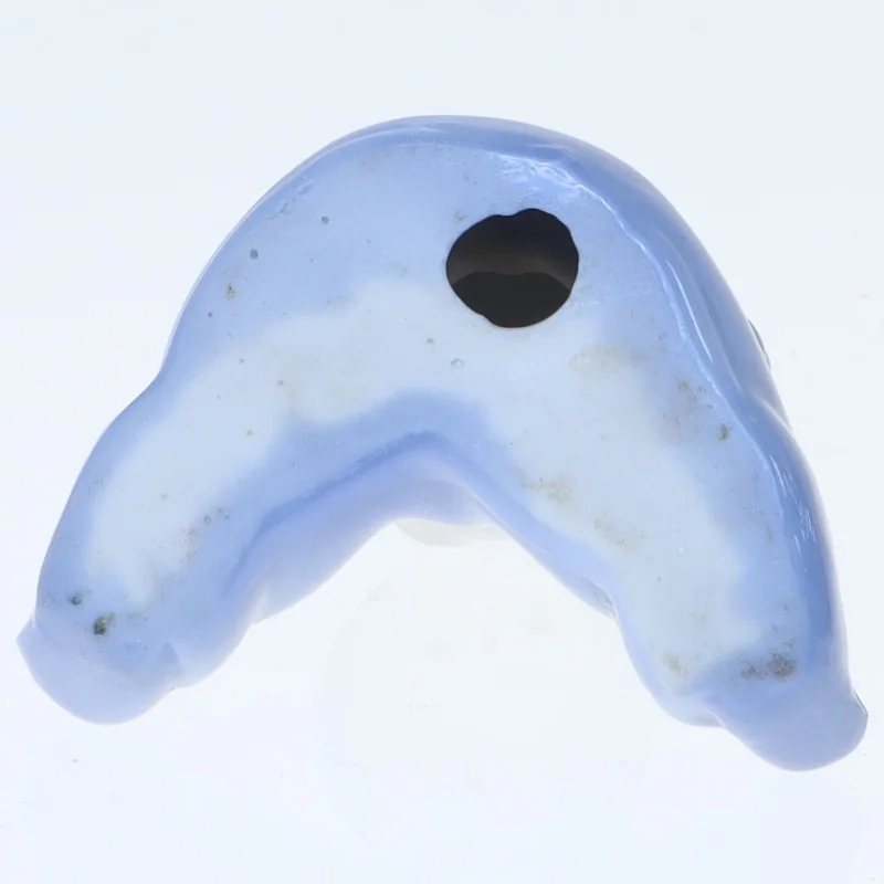 Blå porcelænsfigur - baby (str. 6x5,5 cm)